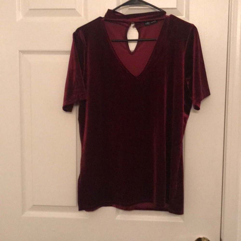 Crushed velvet shirt